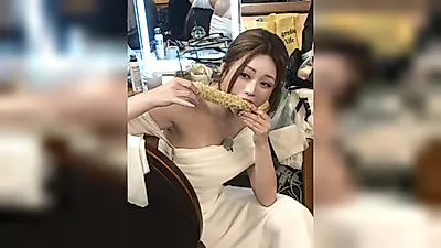 Hong Ji-yun enjoys corn in the waiting room... radiant dress appearance