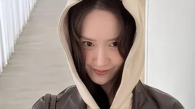 林潤娥公開充滿秋季氛圍的皮衣造型