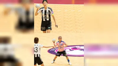 'Take Off' Kim Jung-eun scores powerful ceremonial goal on handball court after 17 years