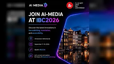 AI-Media to Unveil Multilingual AI Solutions at IBC2026, Innovating Broadcast Workflows