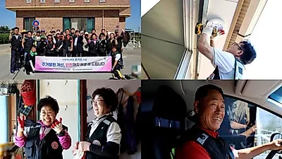 Nonsan Disaster Relief Specialist Volunteer Group Repairs Electrical Wires at Seniors' Homes Every Third Sunday of the Month