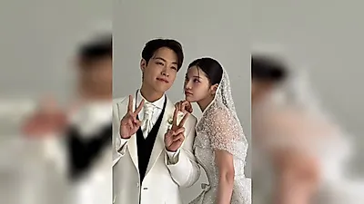 Jo Ga-bin and Hwang Min-su marry after 4 years of dating... Nine Muses performed the congratulatory song