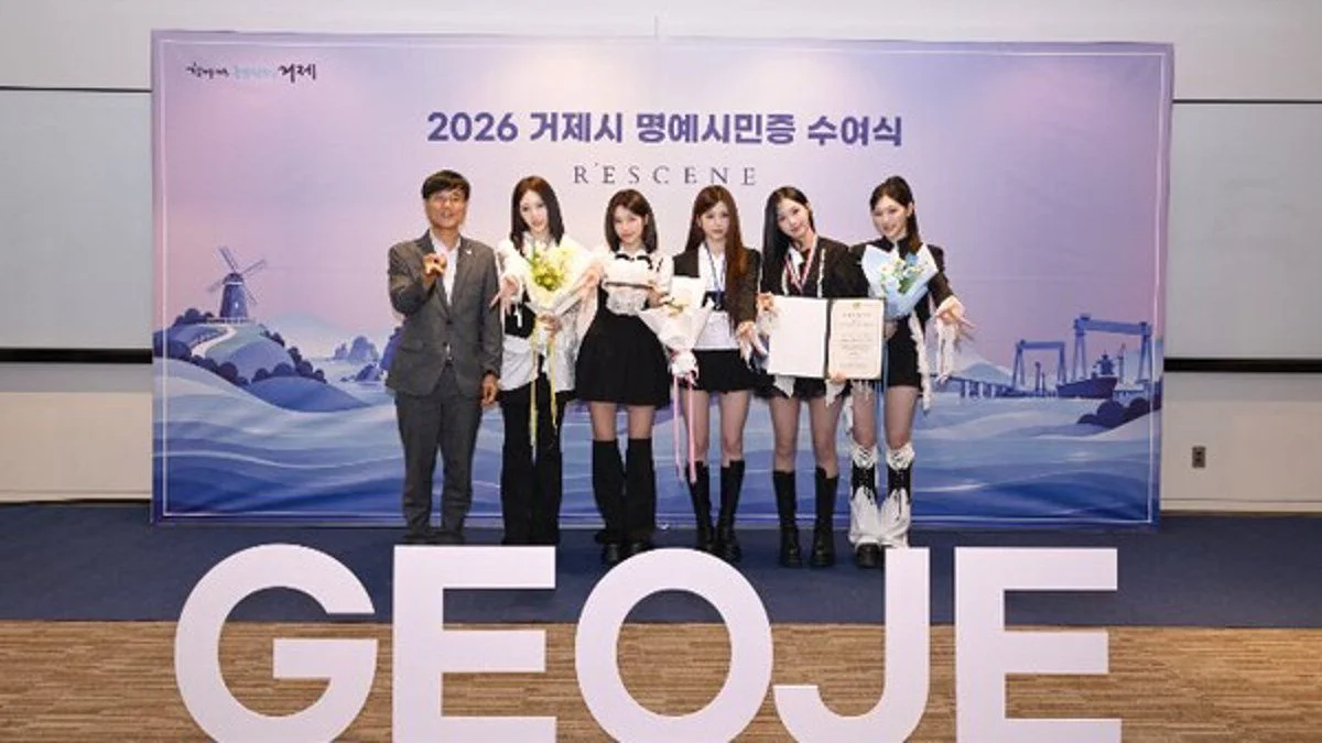 Girl group RESCENE named first celebrity honorary citizen of Geoje