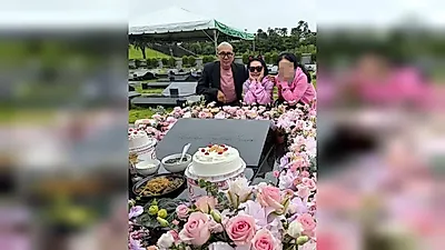 Koo Jun-yup visits grave on Barbie Hsu's 48th birthday... reveals thin appearance